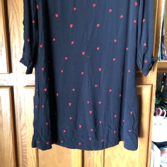 Anthropologie Whistles Mia Heart Print Mini Dress Size 4 - Picture 13 of 16